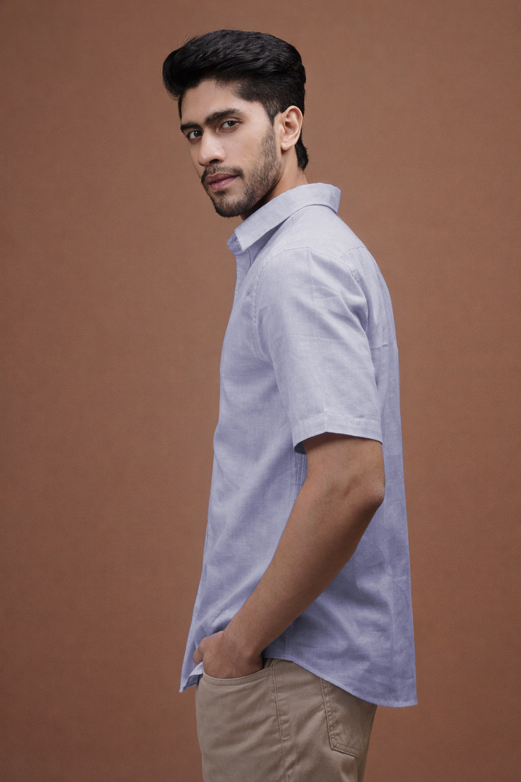 Silver Mist Linen Shirt