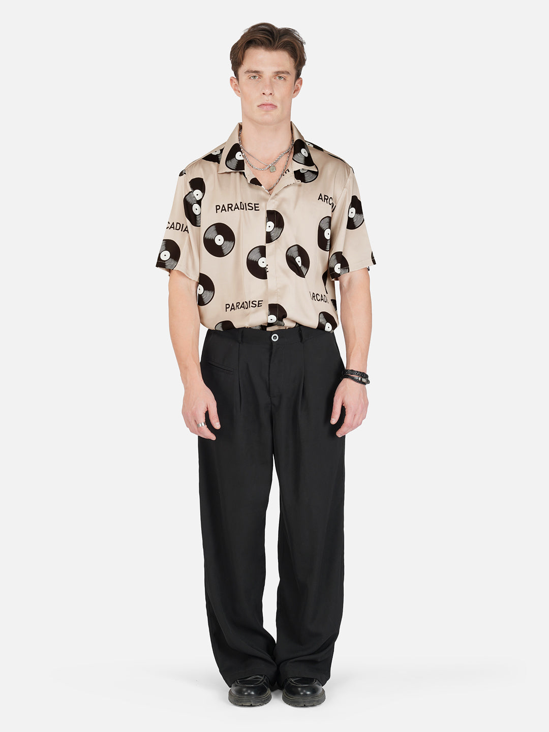 Arcadia Paradise - Premium Soft Satin Shirt