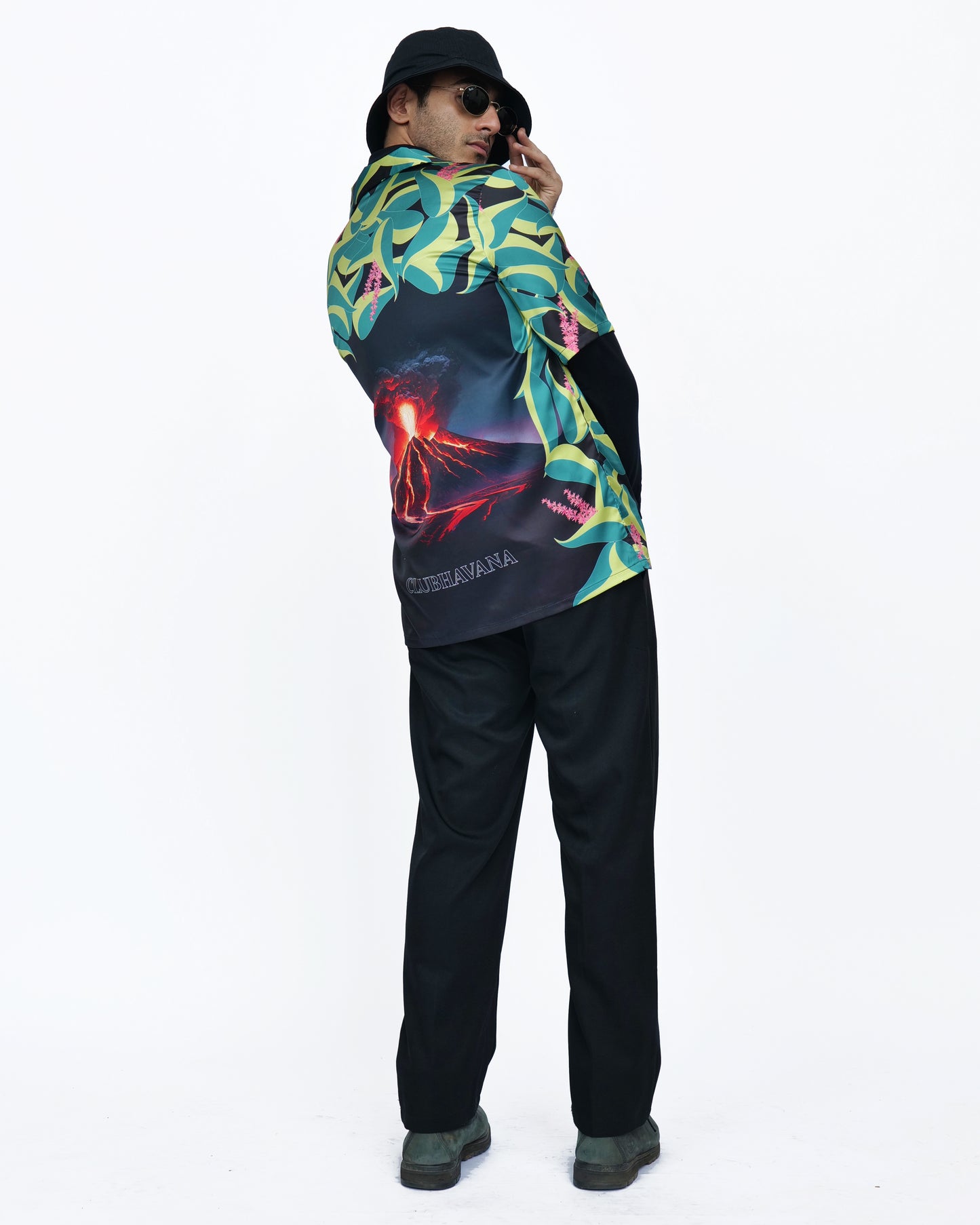 Volcano Vista - Premium Soft Satin Shirt
