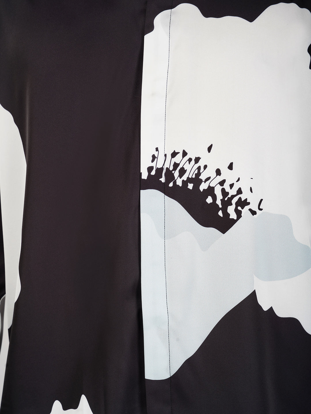 Black & Bloom - Premium Soft Satin Shirt
