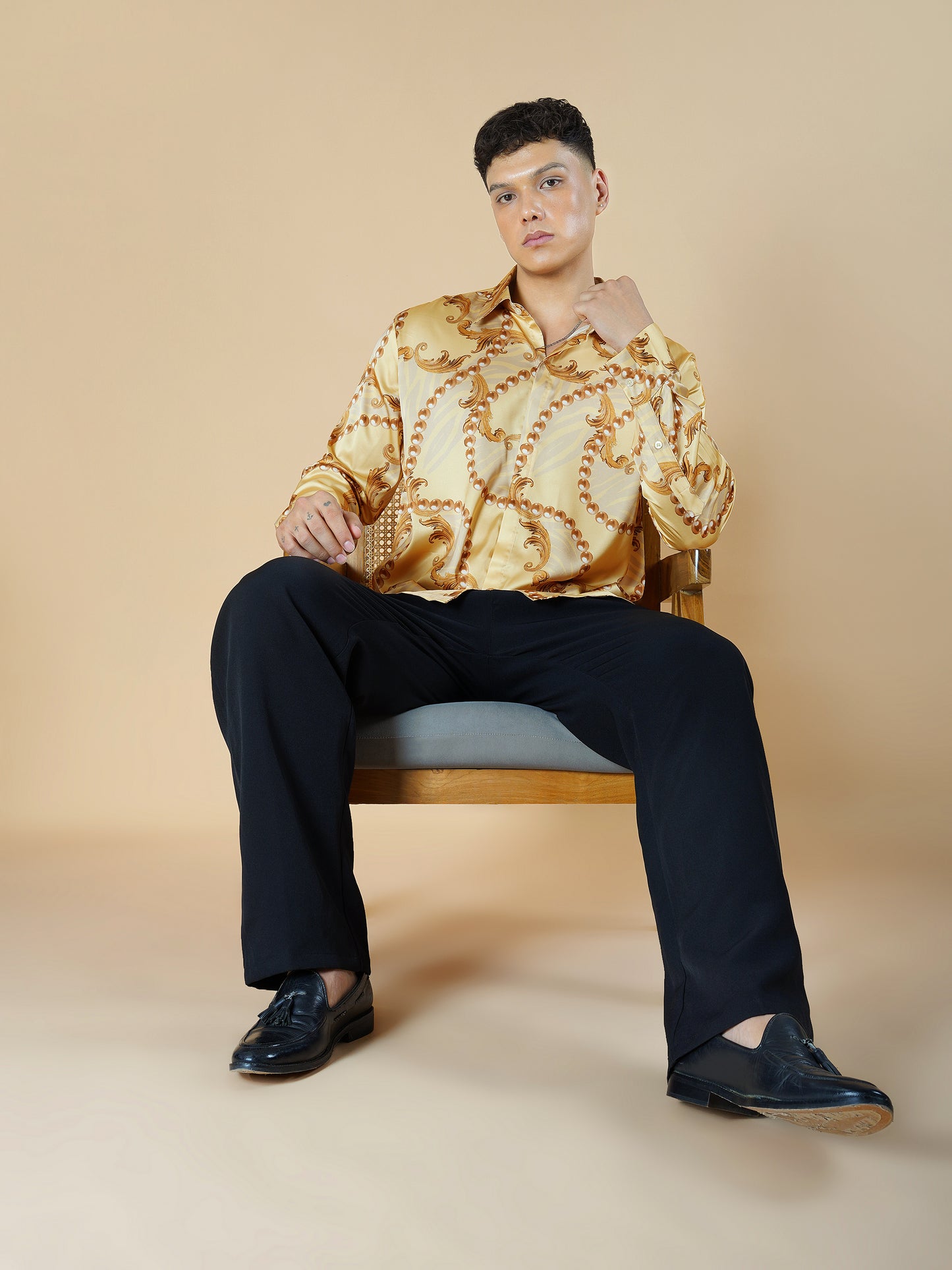 Gilded Baroque - Premium Soft Satin Shirt