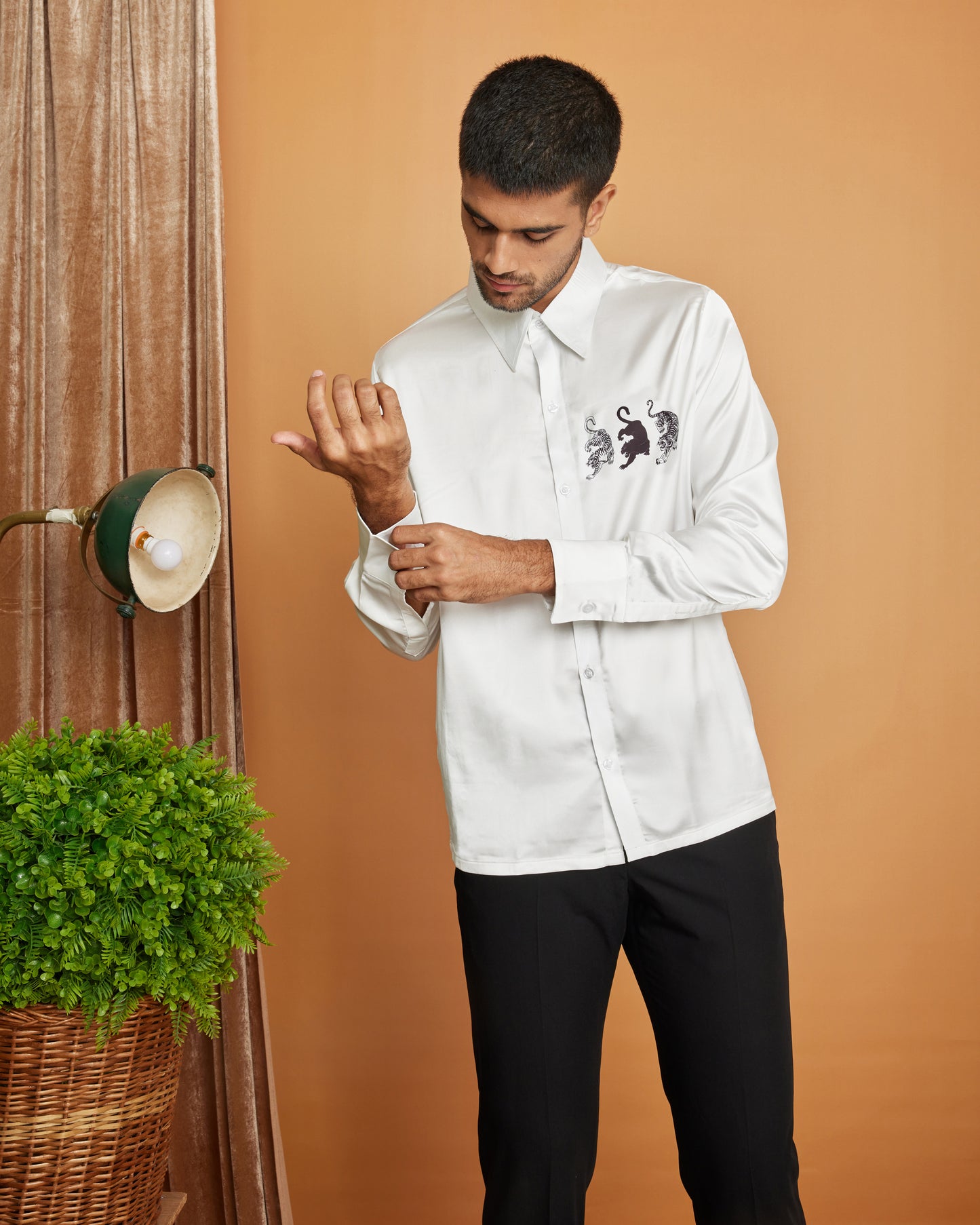 feline trio – Premium Soft Satin Party Shirt