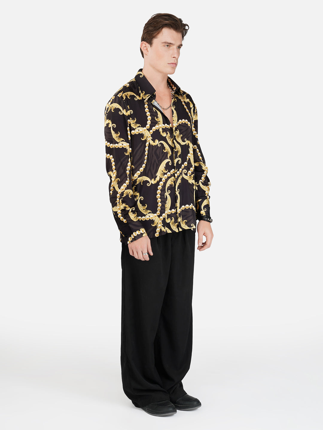 Baroque Luxe  - Premium Soft Satin Shirt