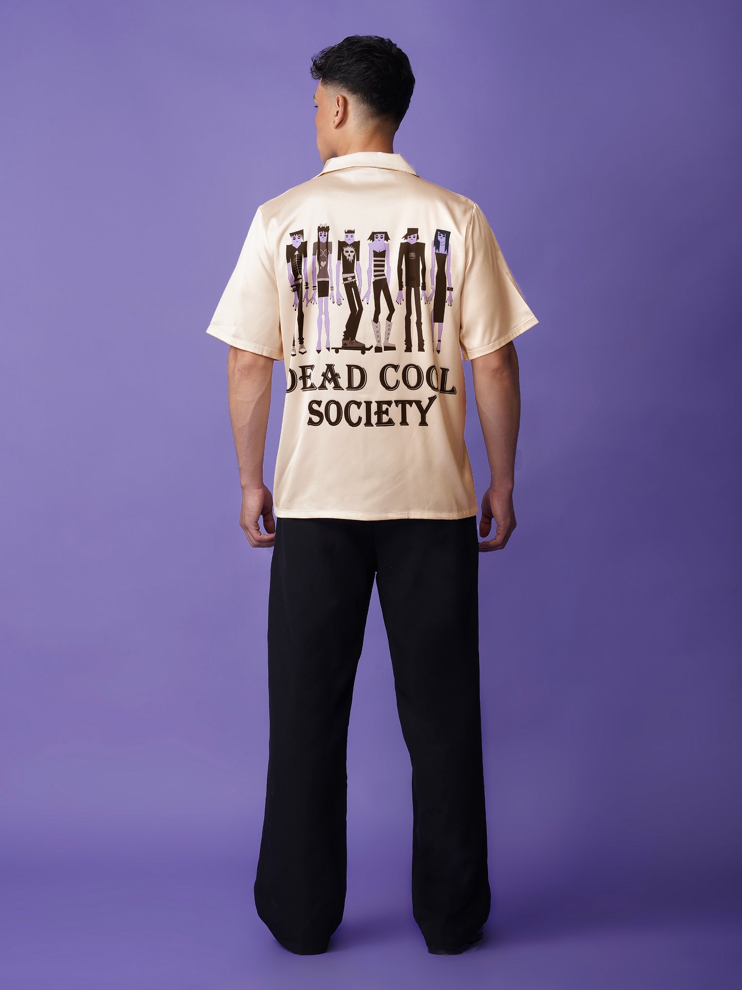 DEAD COOL SOCIETY – Premium Soft Satin Party Shirt