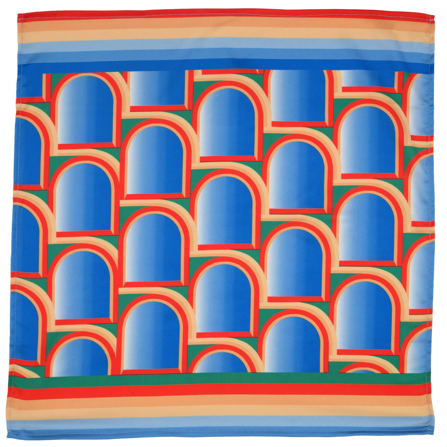 Illusions Neck Scarf Cum Pocket Square in Premium Soft Satin