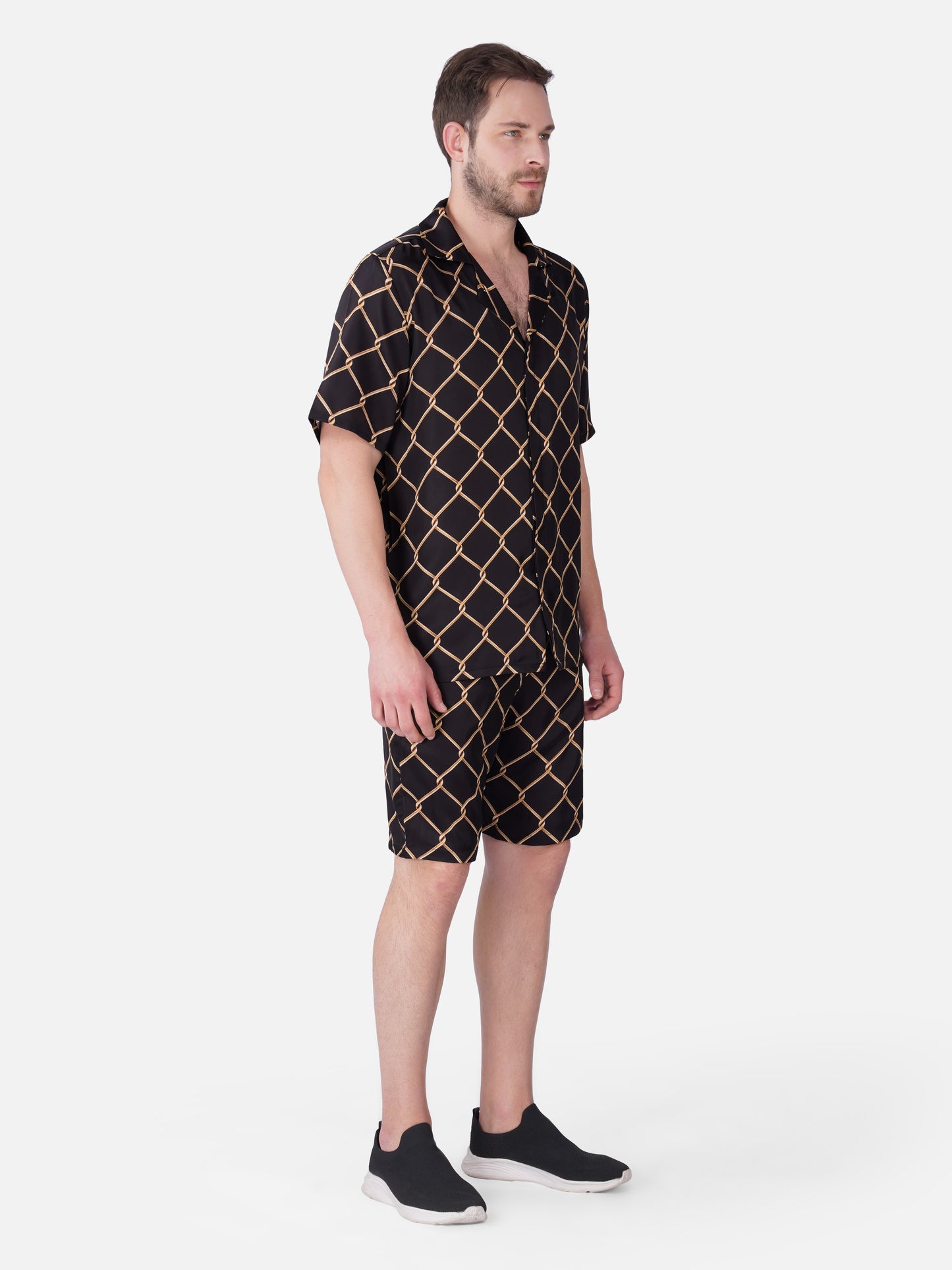 IMPERIAL GRID – Premium Soft Satin Co-Ord Set