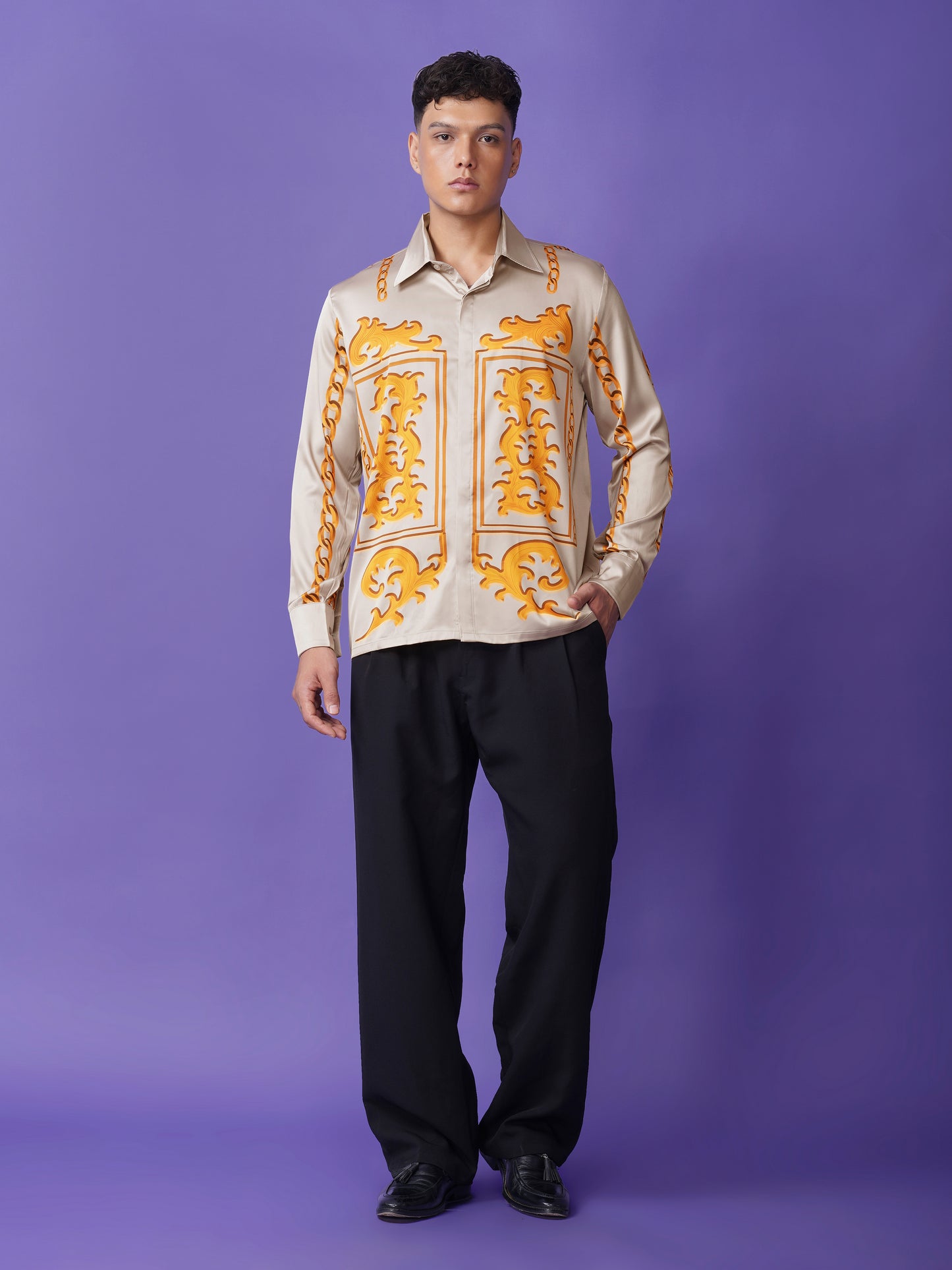 Chain Reaction - Premium Soft Satin Shirt