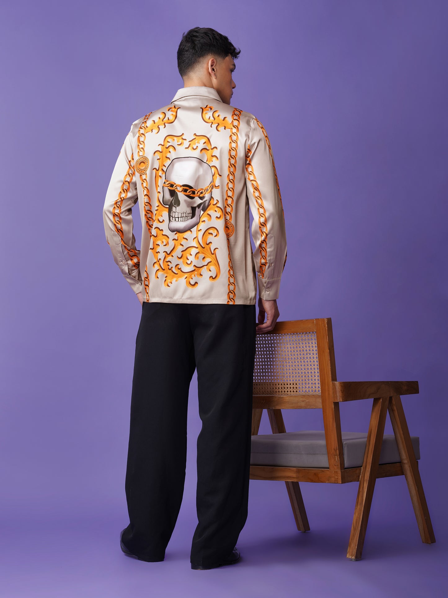 Chain Reaction - Premium Soft Satin Shirt