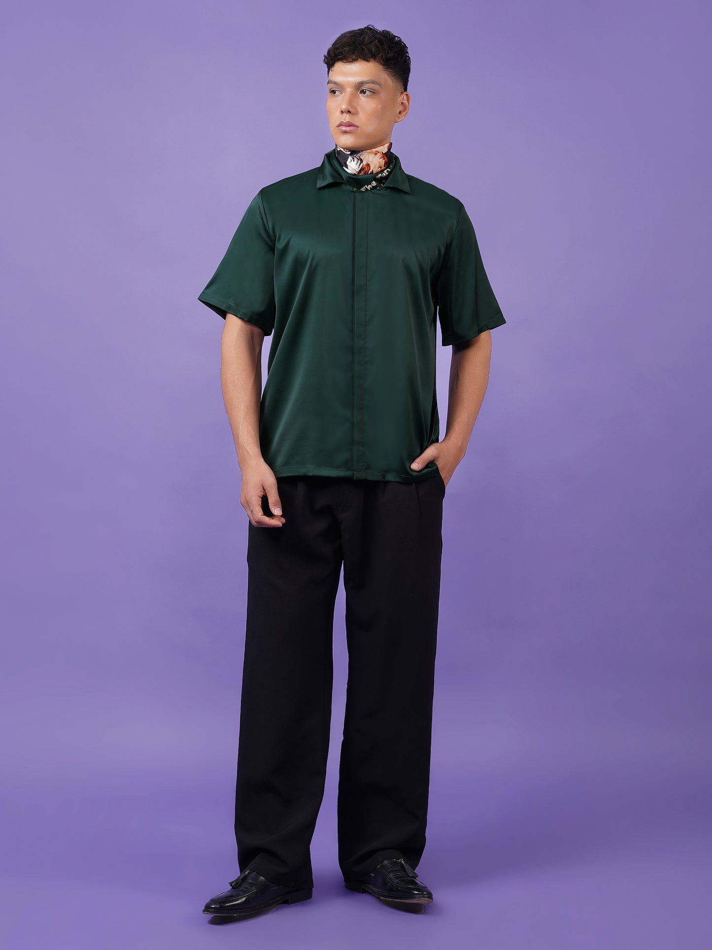 Crimson Legacy - Premium Soft Satin Shirt