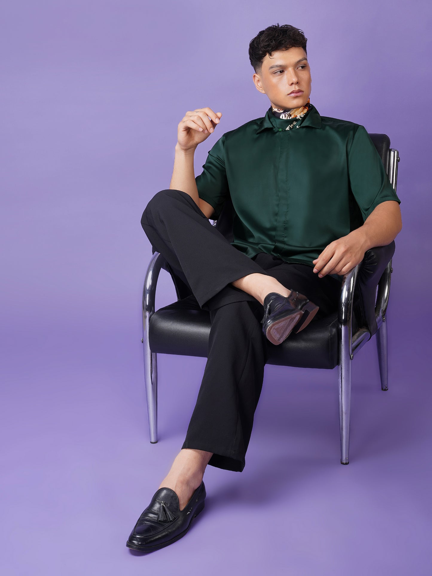 Crimson Legacy - Premium Soft Satin Shirt