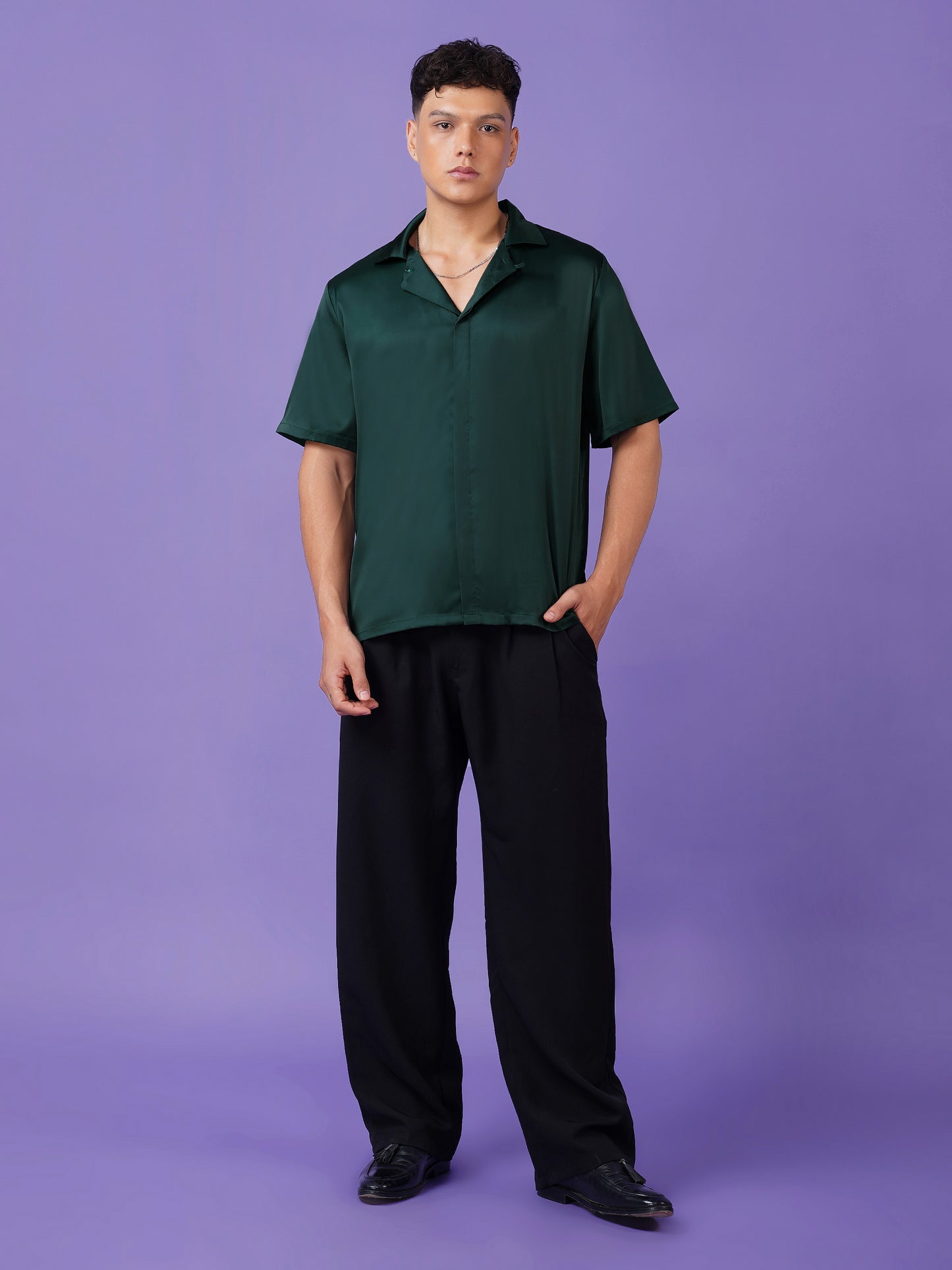 Crimson Legacy - Premium Soft Satin Shirt