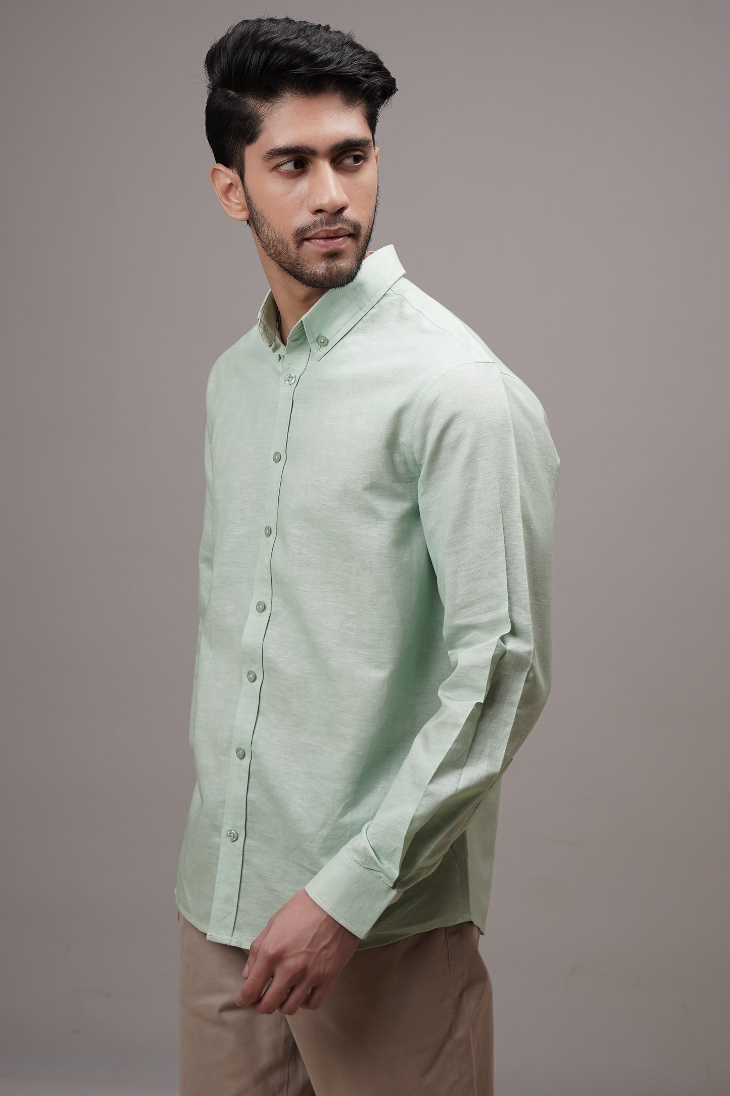 Mint Breeze Linen Shirt