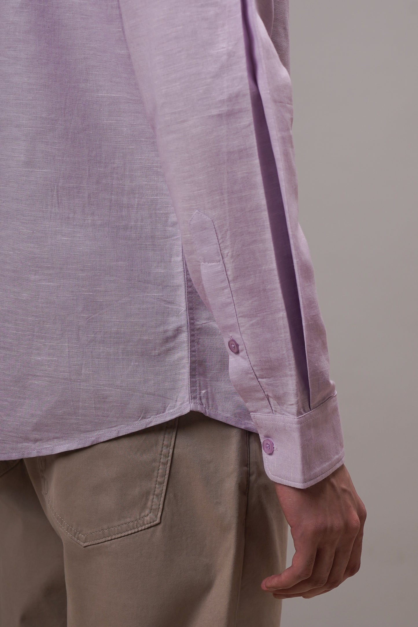 Misty Lavender Linen Shirt