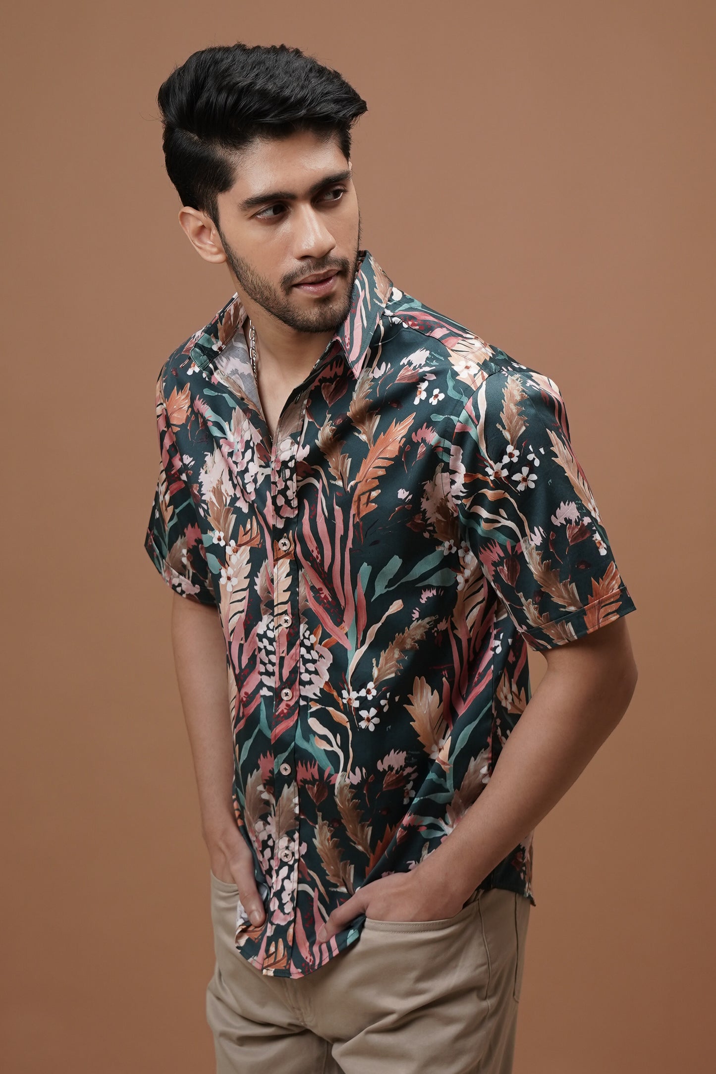 Rustic Flora- Cotton Print Shirt
