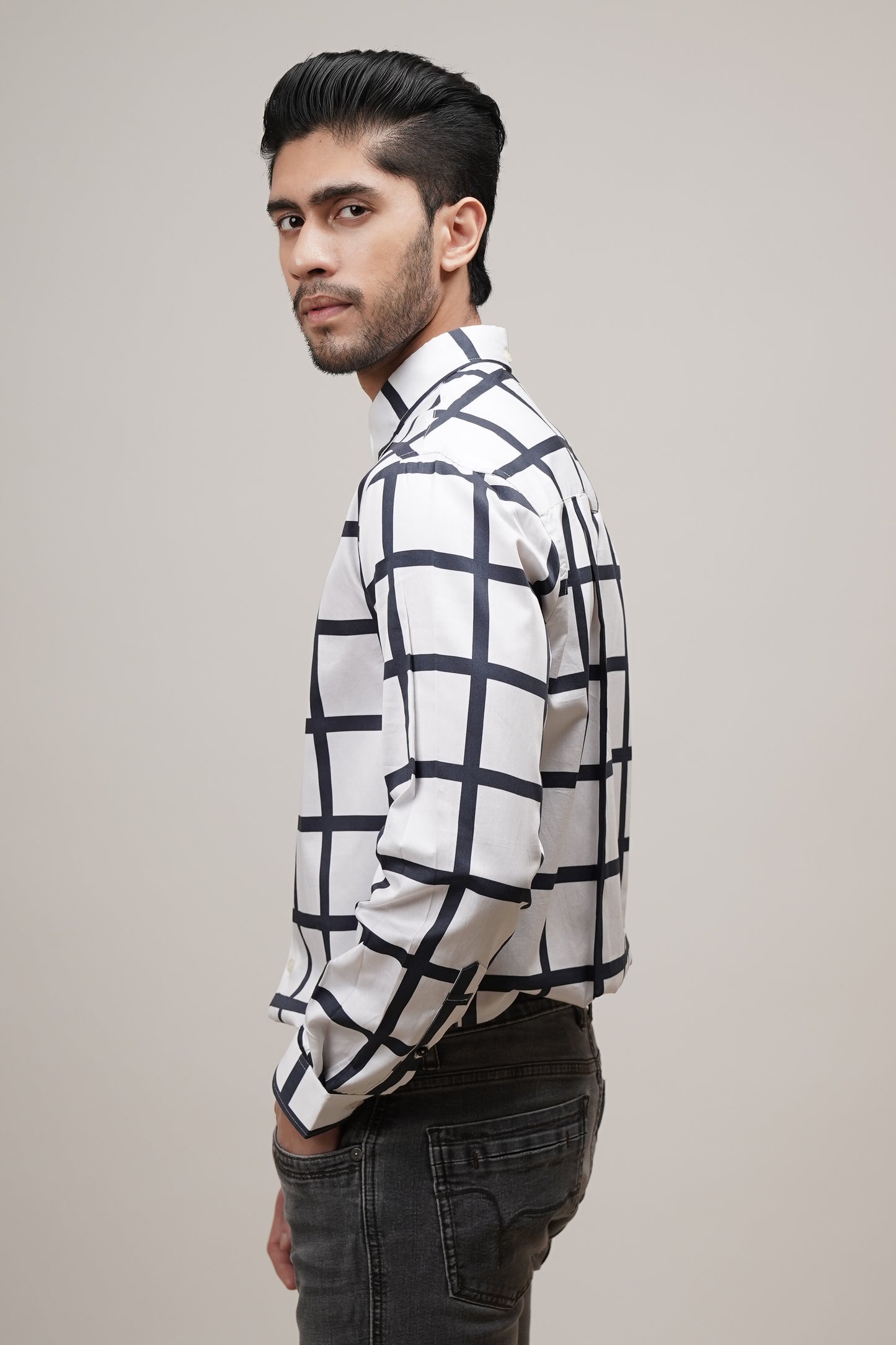 Regular Classic Fit Checkered Cotton Shirt