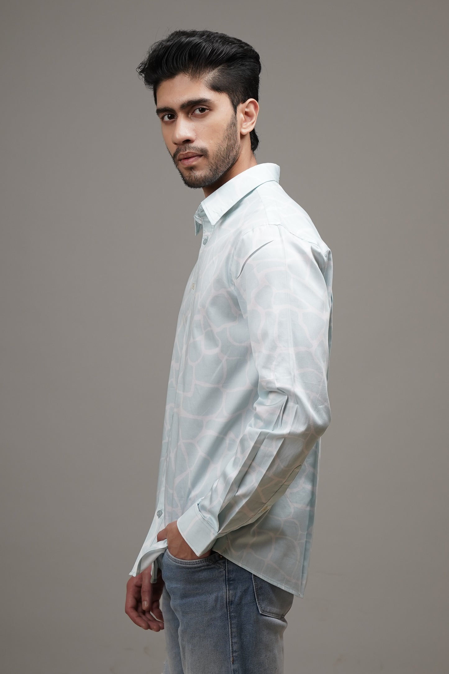 Mosaic Chic - Printed Cotton Shirt