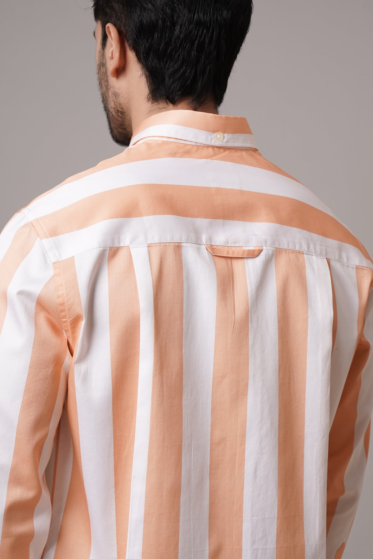 Regular Classic Fit Striped Cotton Shirt