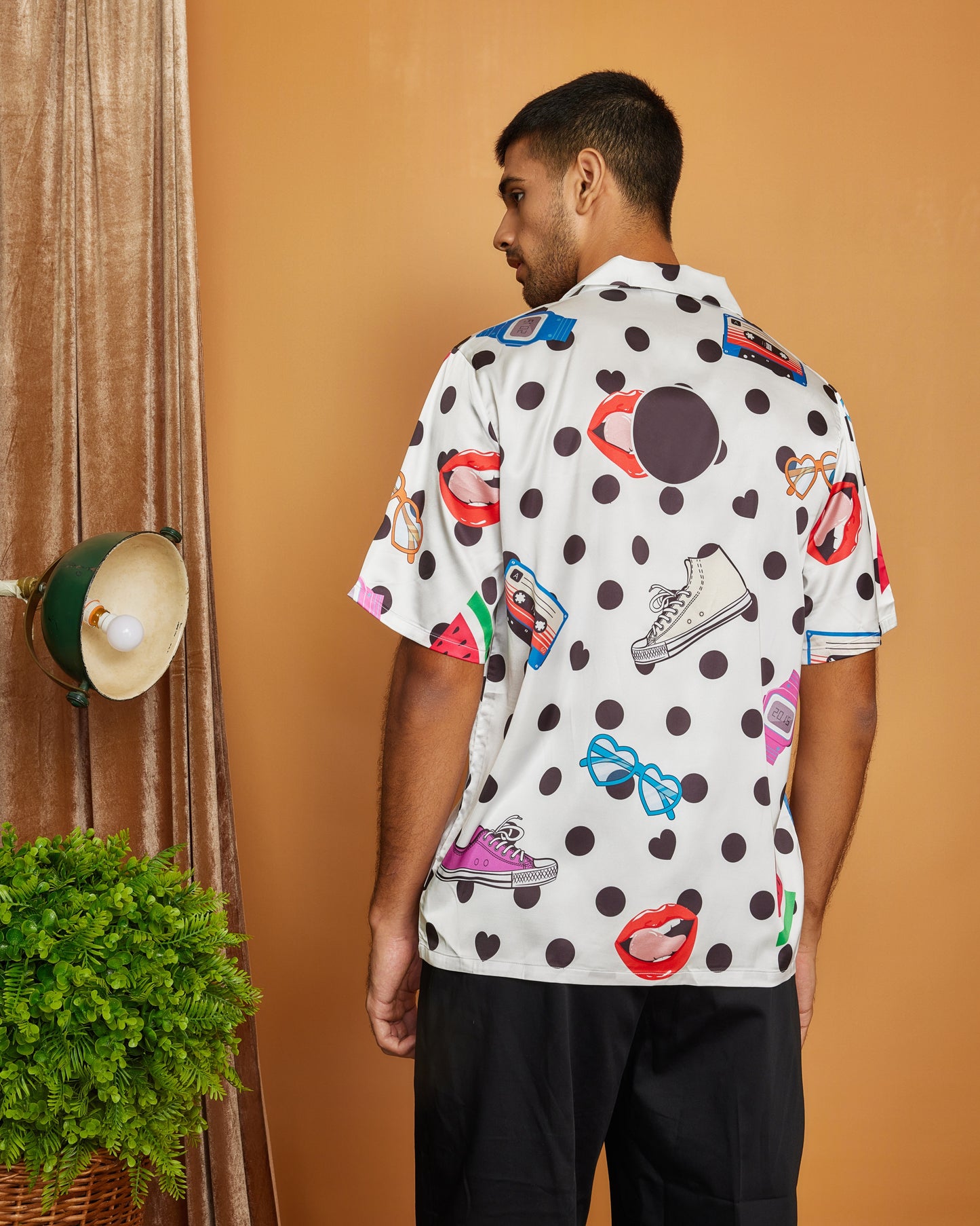 Retro Pop Paradise - Premium Soft Satin Shirt