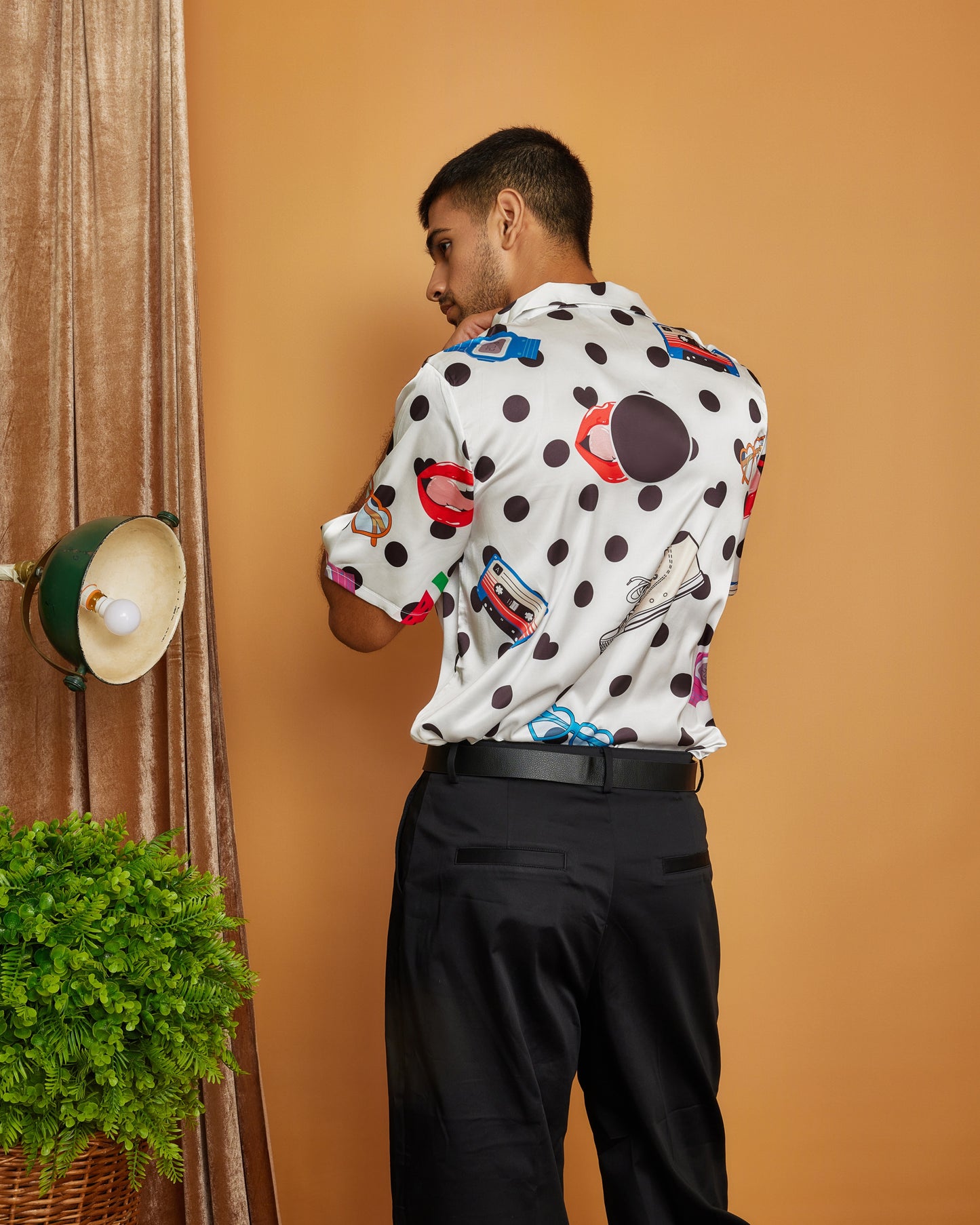 Retro Pop Paradise - Premium Soft Satin Shirt