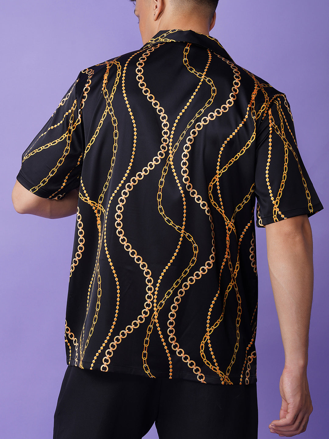 Chain Luxe - Premium Soft Satin Shirt