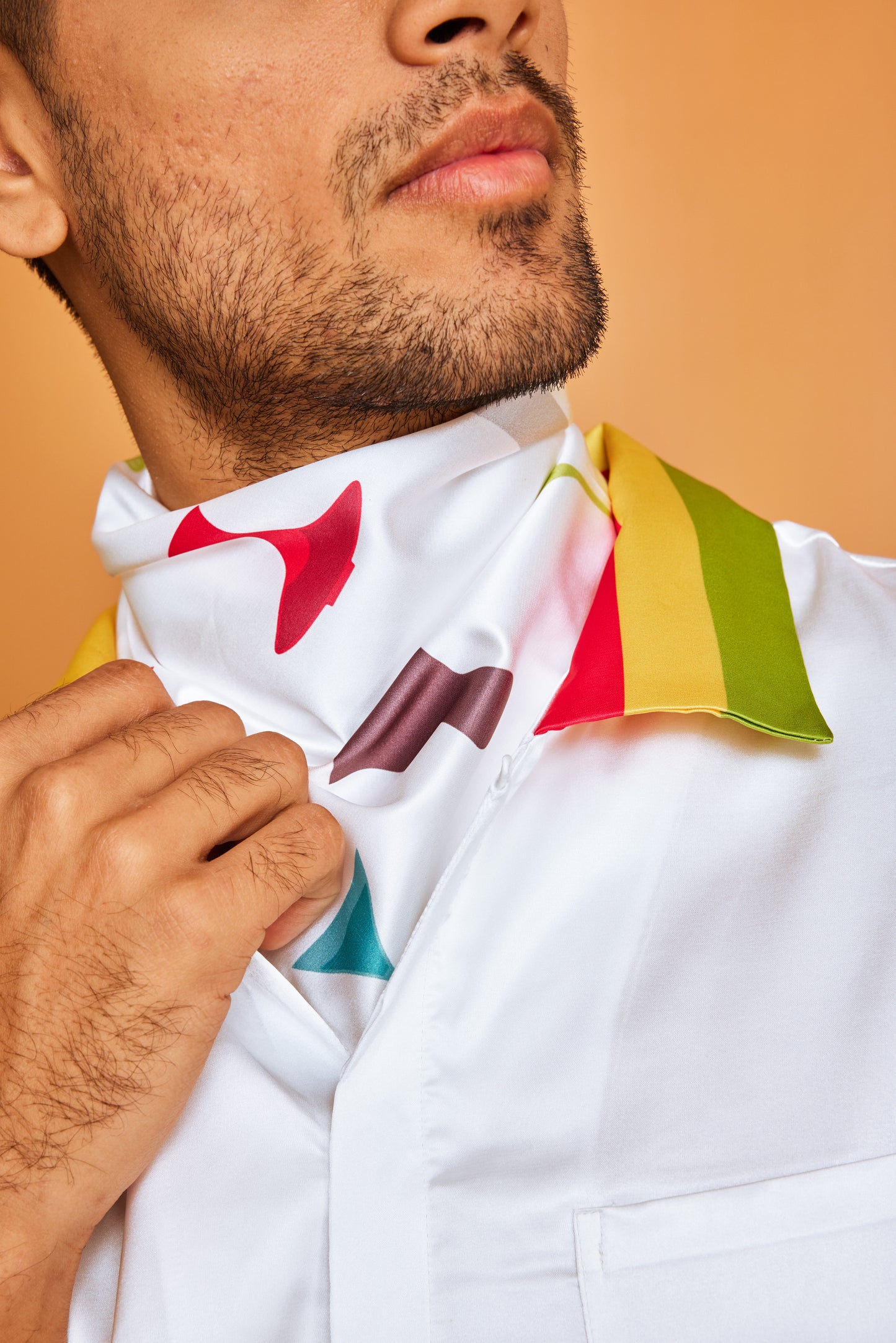 Funzz Neck Scarf Cum Pocket Square in Premium Soft Satin