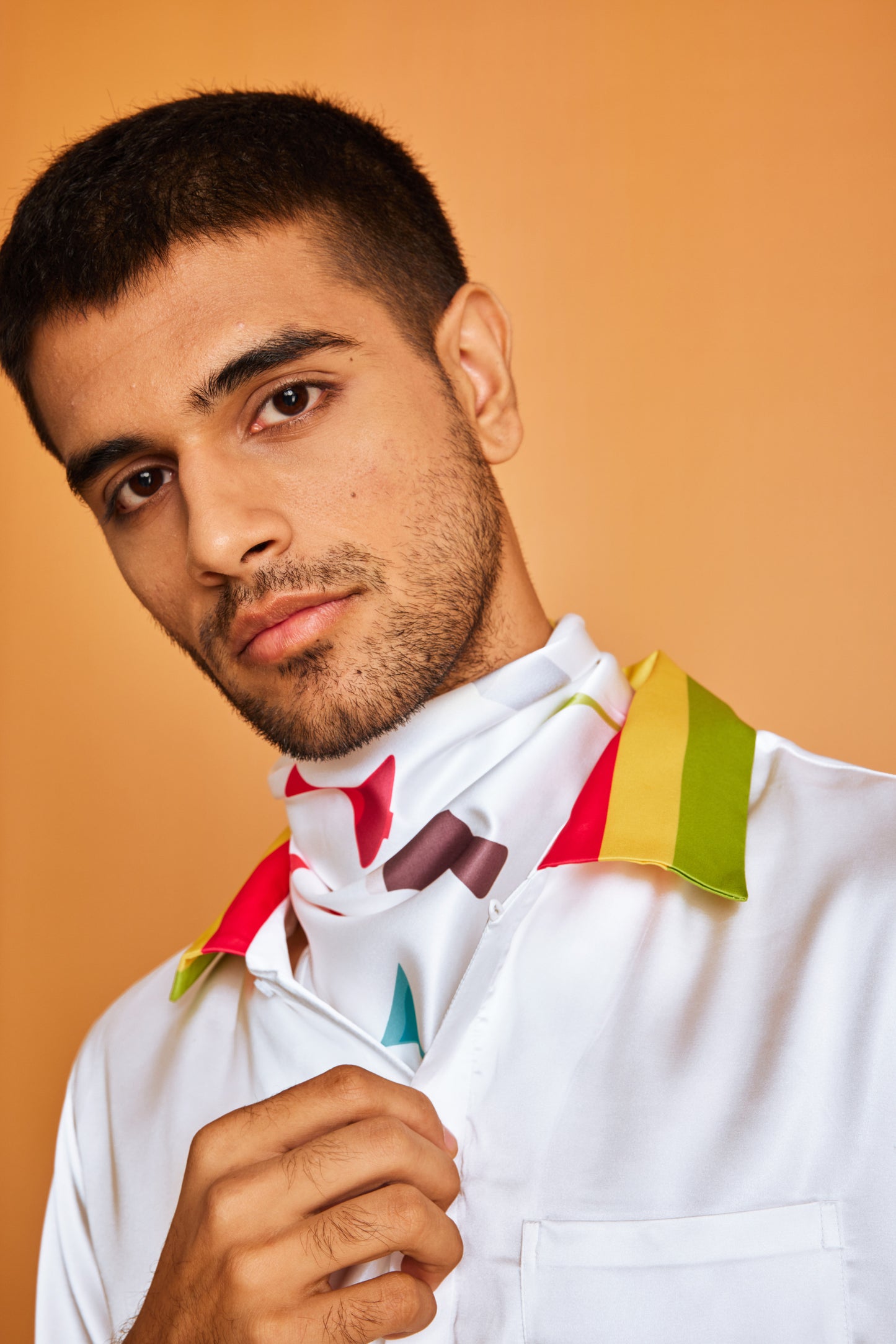 Funzz Neck Scarf Cum Pocket Square in Premium Soft Satin