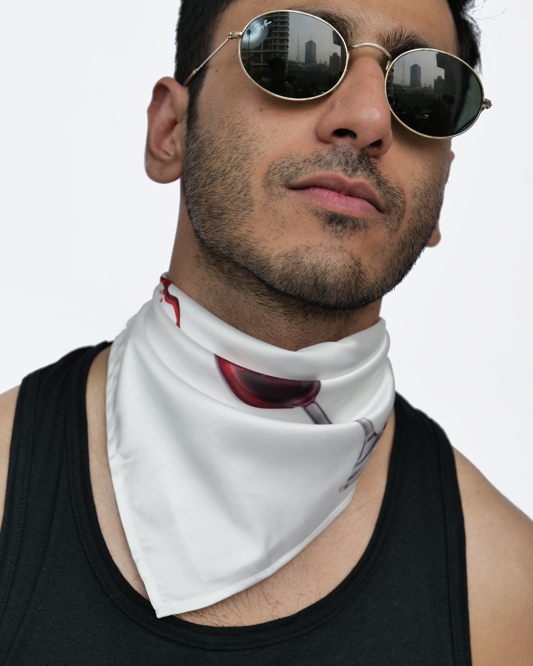 Wine Serenade Neck Scarf Cum Pocket Square in Premium Soft Satin