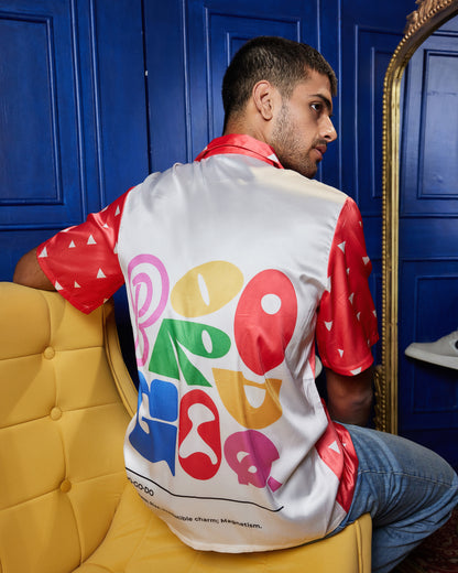Scarlet Statement – Premium Soft Satin Shirt
