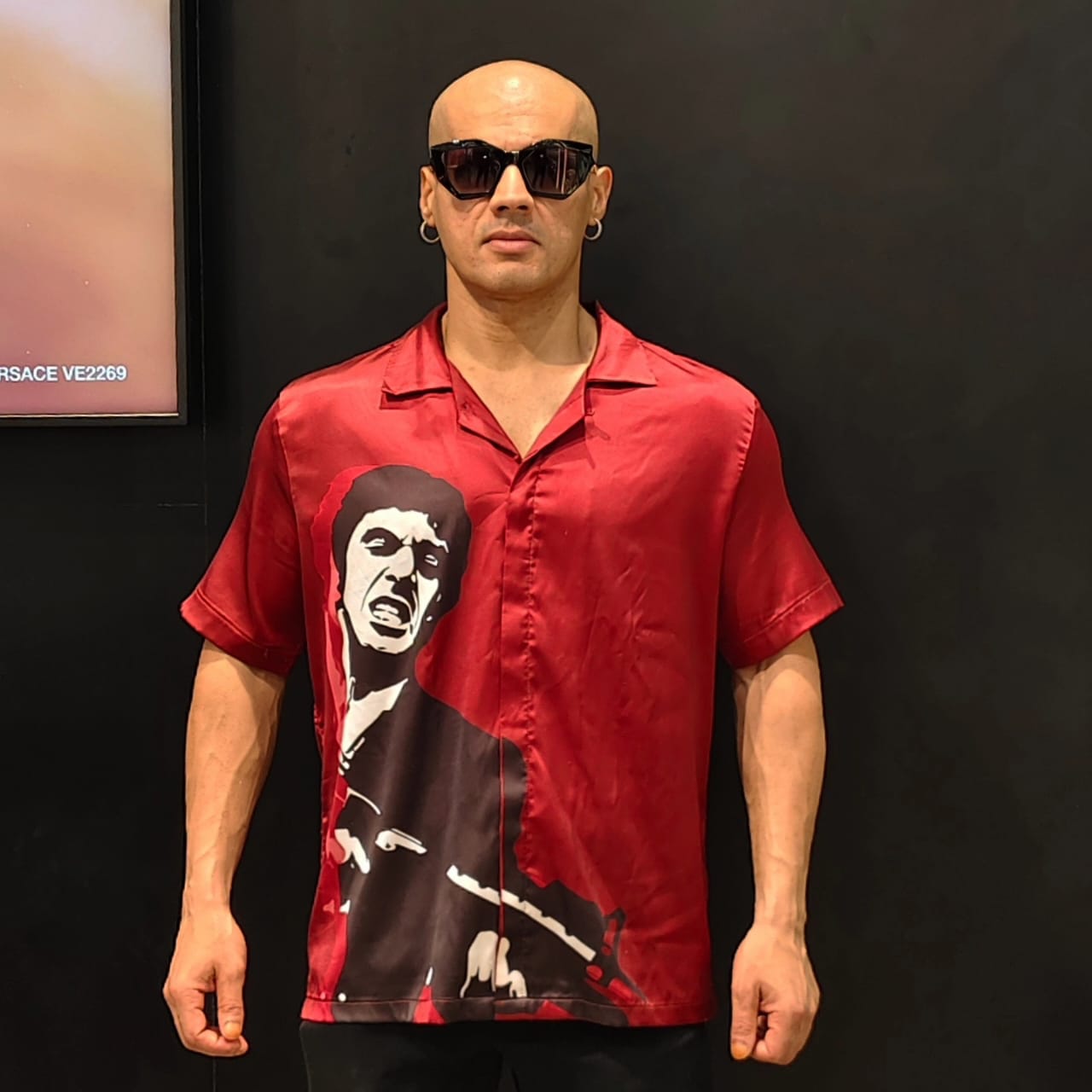 RED MENACE – Premium Soft Satin Party Shirt