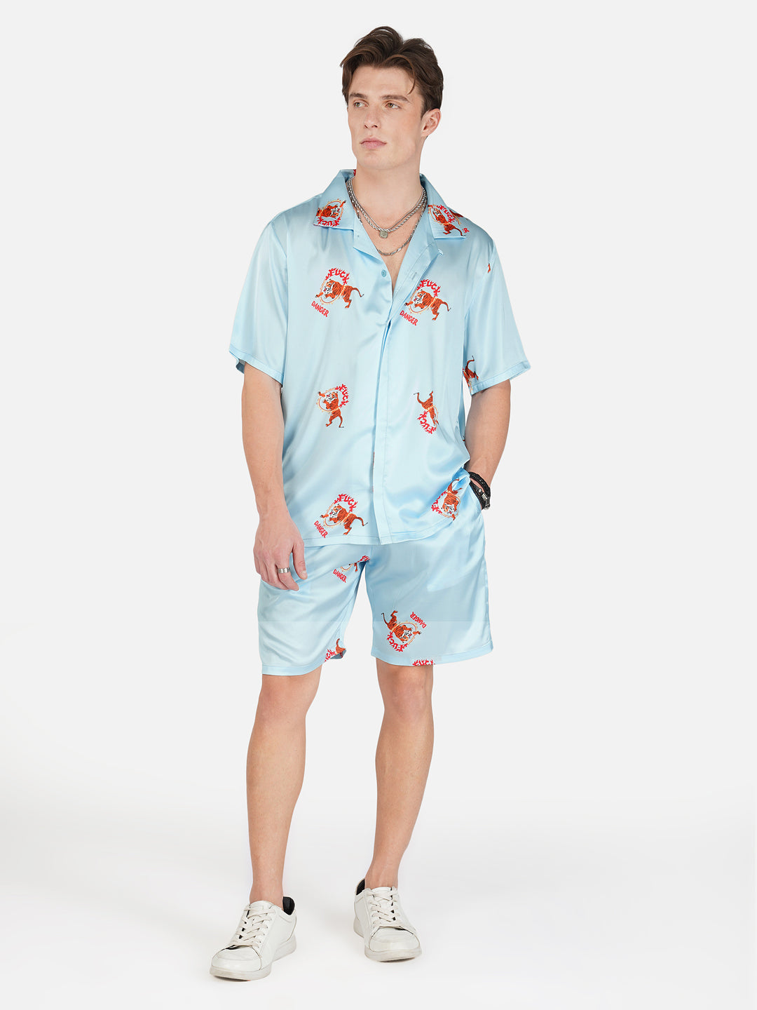 FIREBORN FURY – Premium Soft Satin Co-ord Set