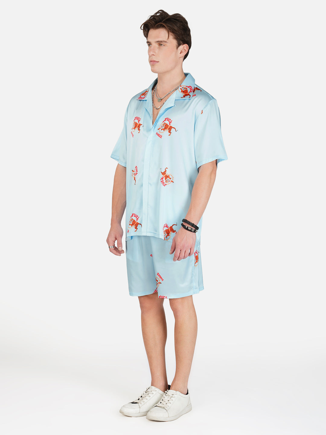 FIREBORN FURY – Premium Soft Satin Co-ord Set