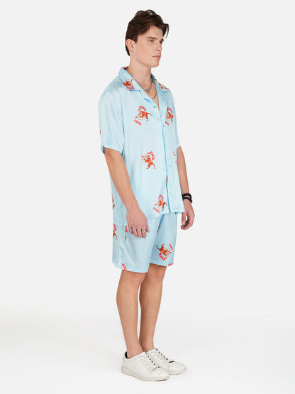 Fireborn Fury - Premium Soft Satin Co-Ord Set