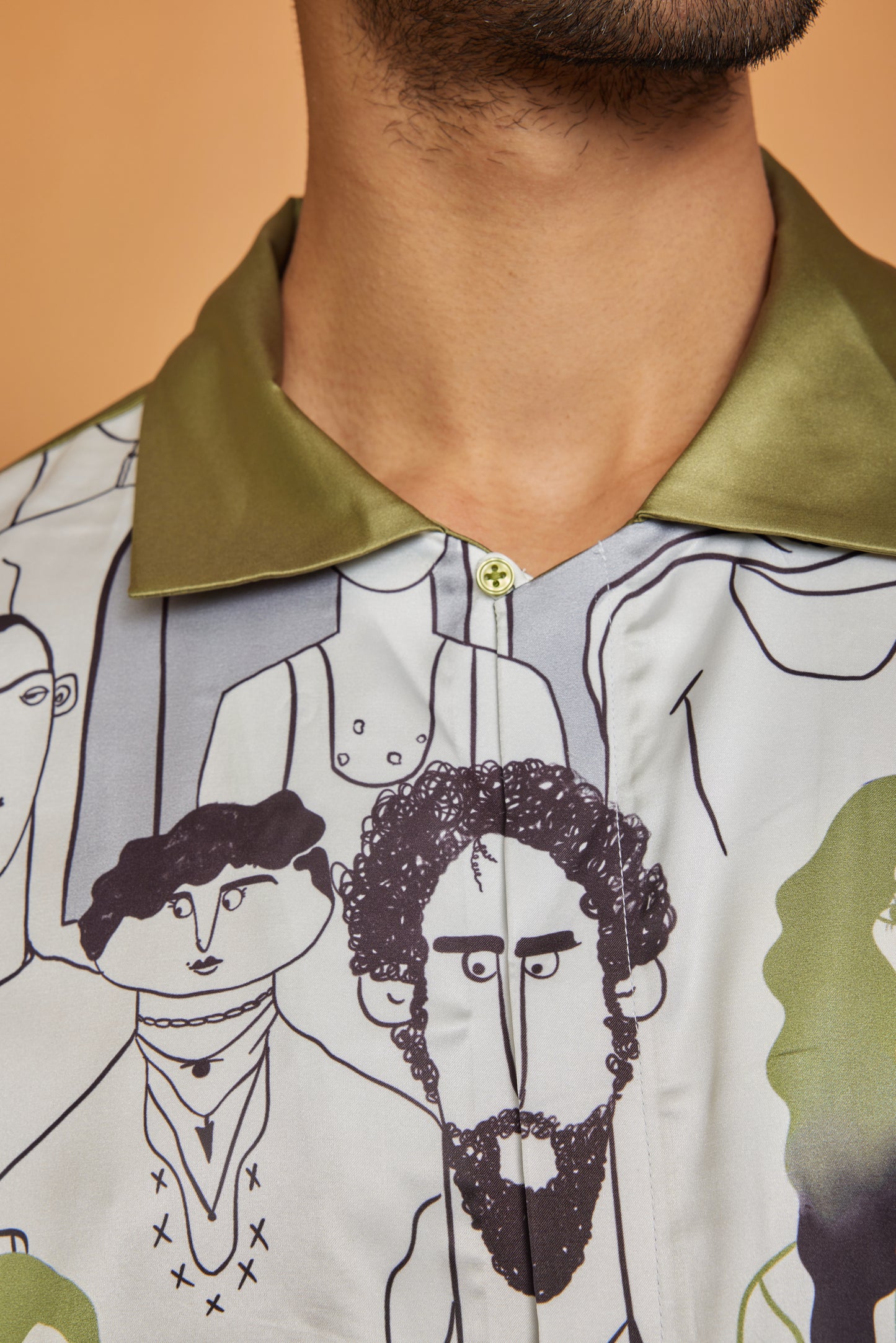 VIVID EXPRESSIONS – Premium Soft Satin Party Shirt