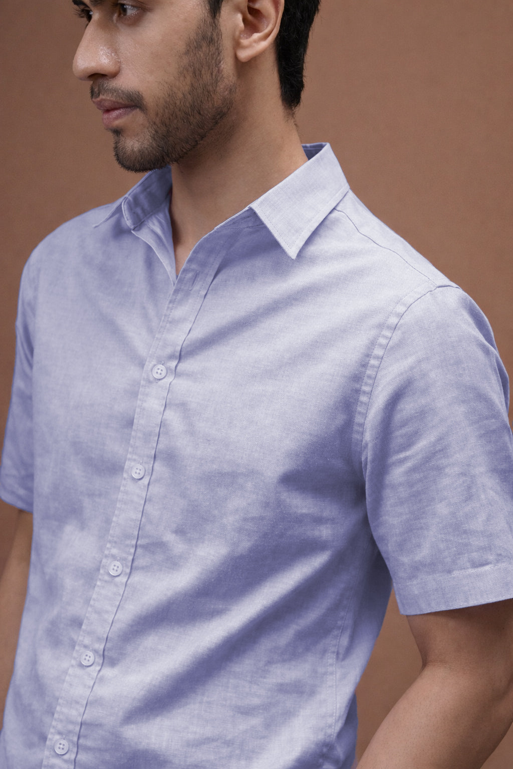 Silver Mist Linen Shirt