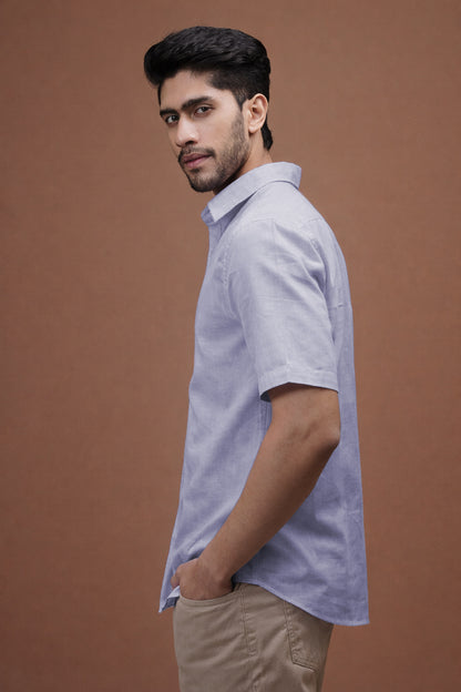 Silver Mist Linen Shirt