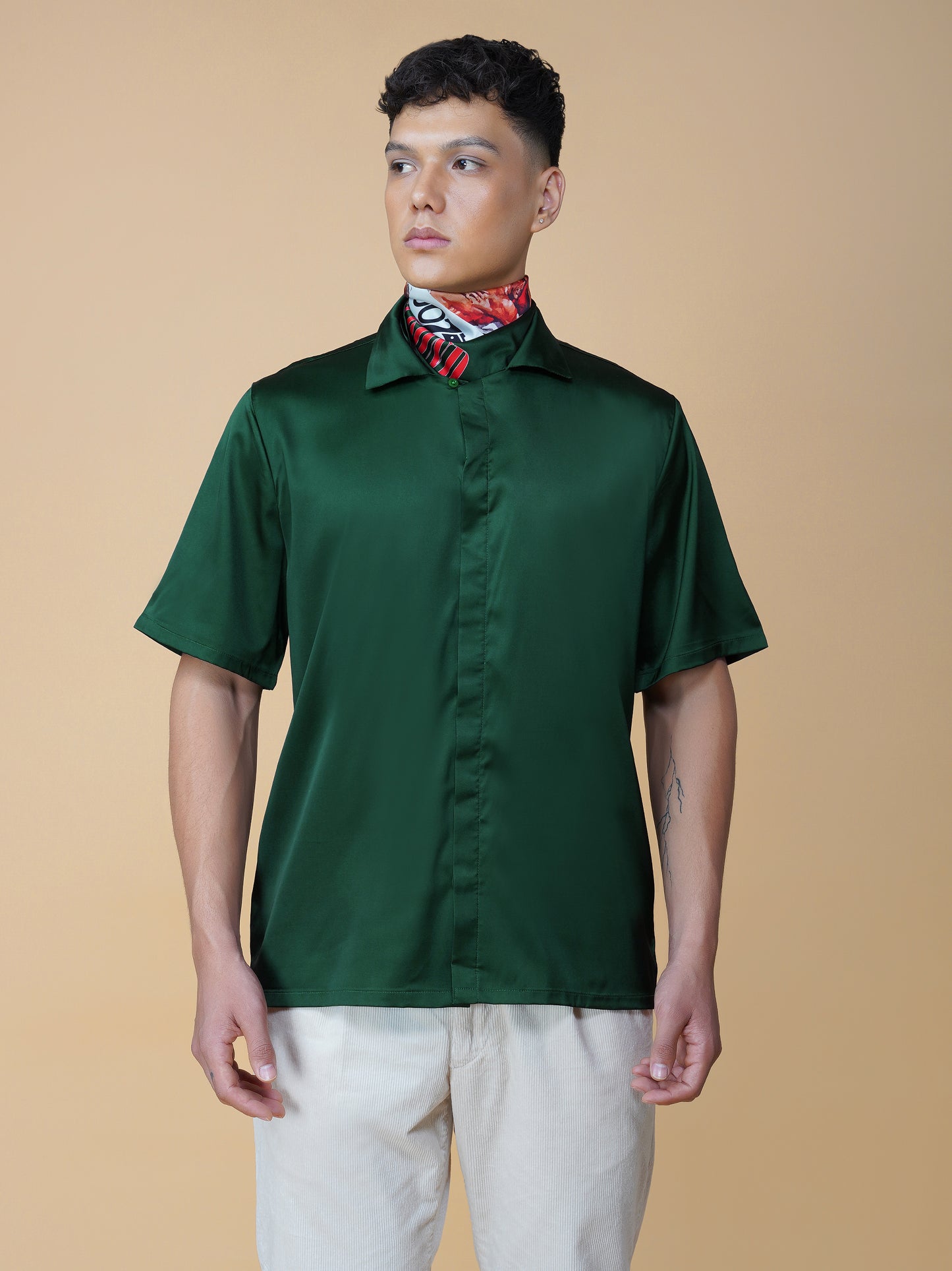 CRIMSON LEGACY – Premium Soft Satin Shirt