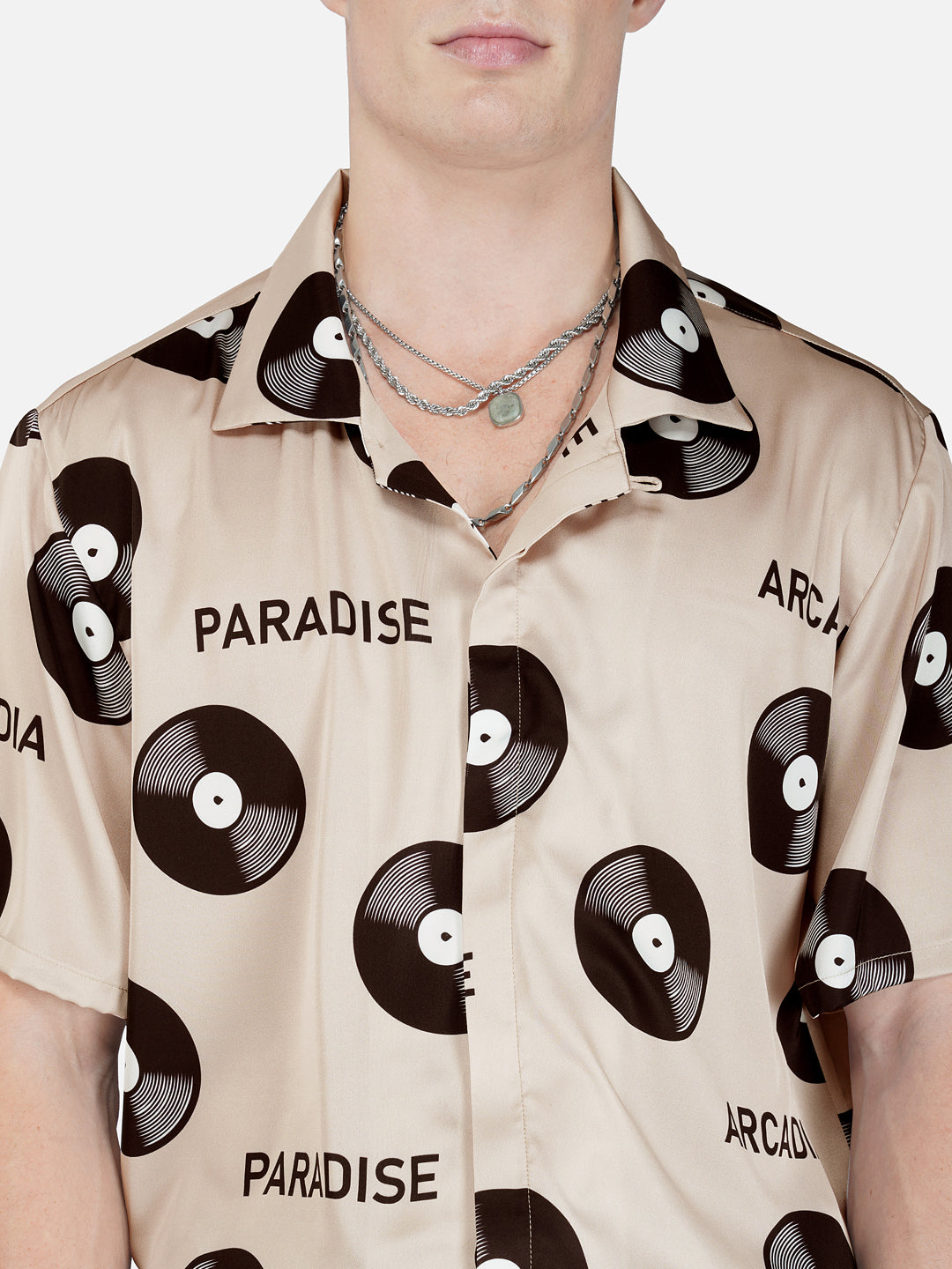 ARCADIA PARADISE – Premium Soft Satin Shirt