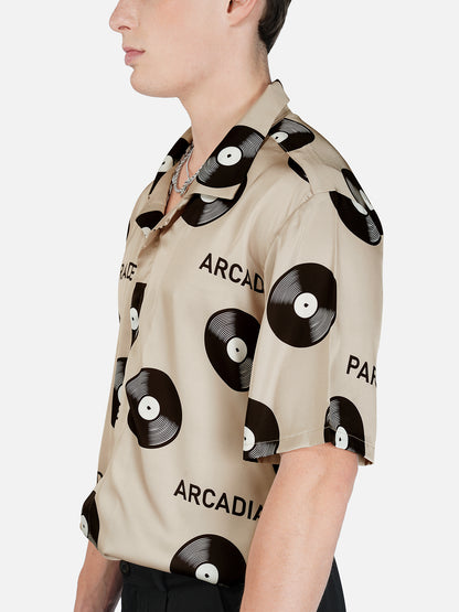 ARCADIA PARADISE – Premium Soft Satin Shirt