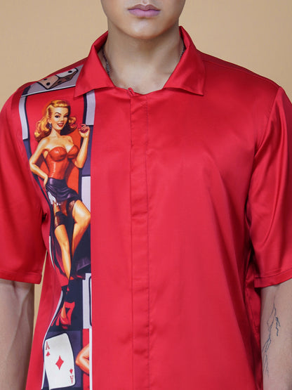 LUCKY CHARM – Premium Soft Satin Party Shirt