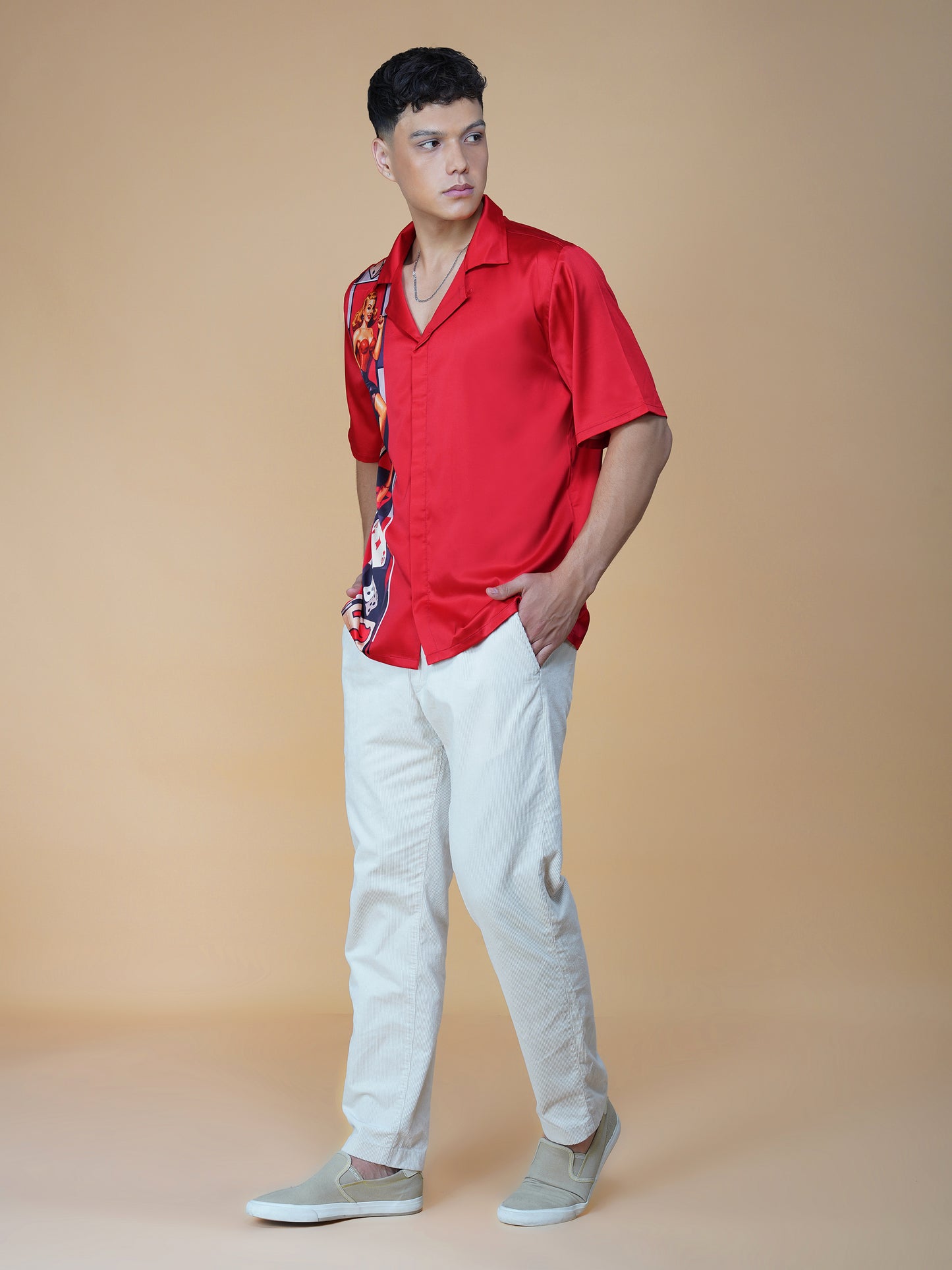 LUCKY CHARM – Premium Soft Satin Party Shirt