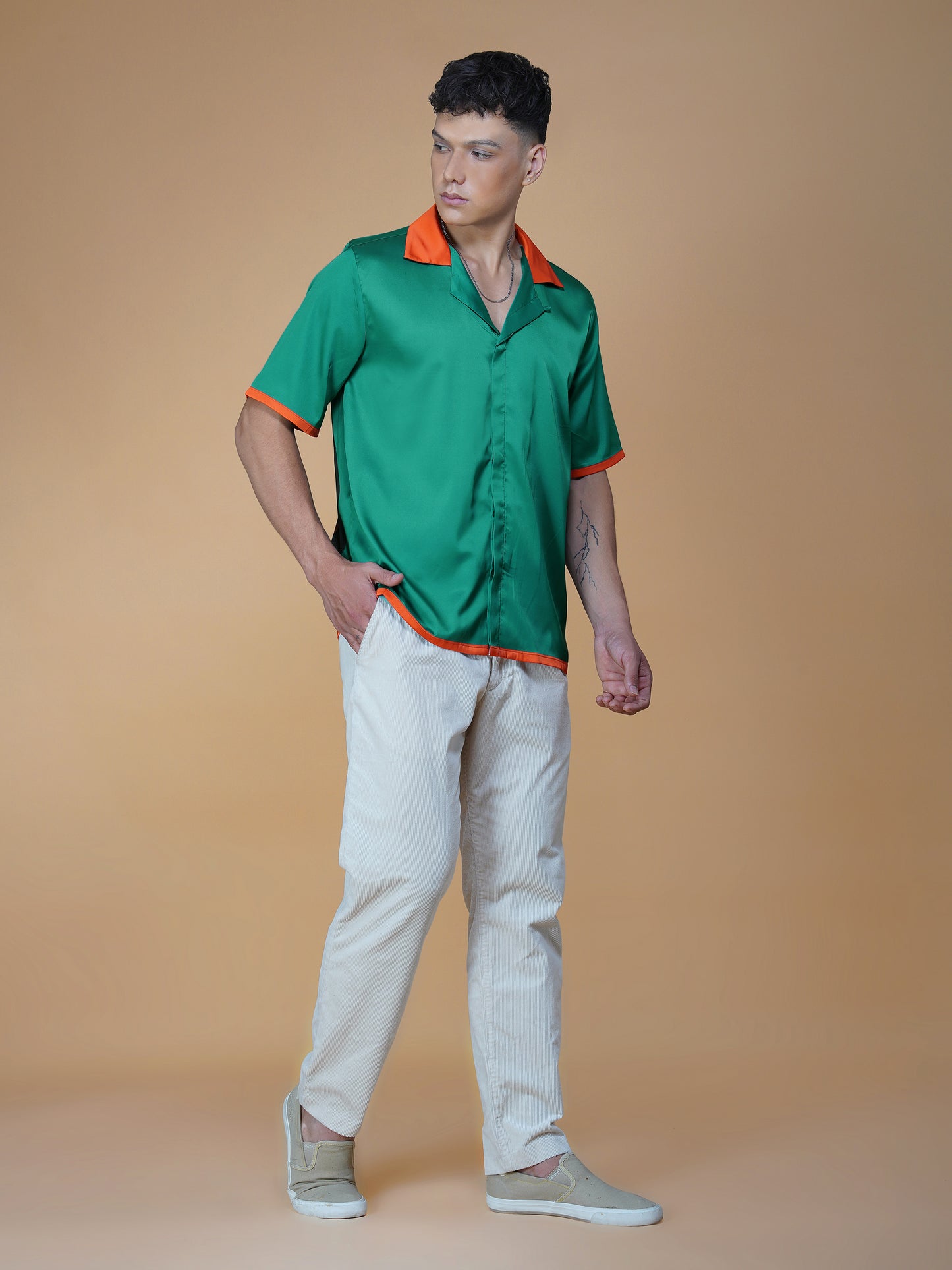 Midnight Mischief - Premium Soft Satin Shirt