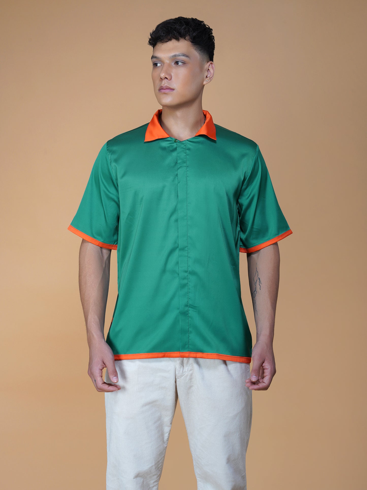 Midnight Mischief - Premium Soft Satin Shirt