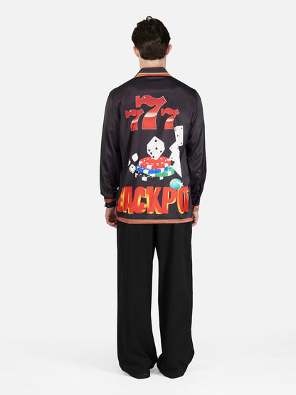 777 Jackpot – Premium Soft Satin Party Shirt