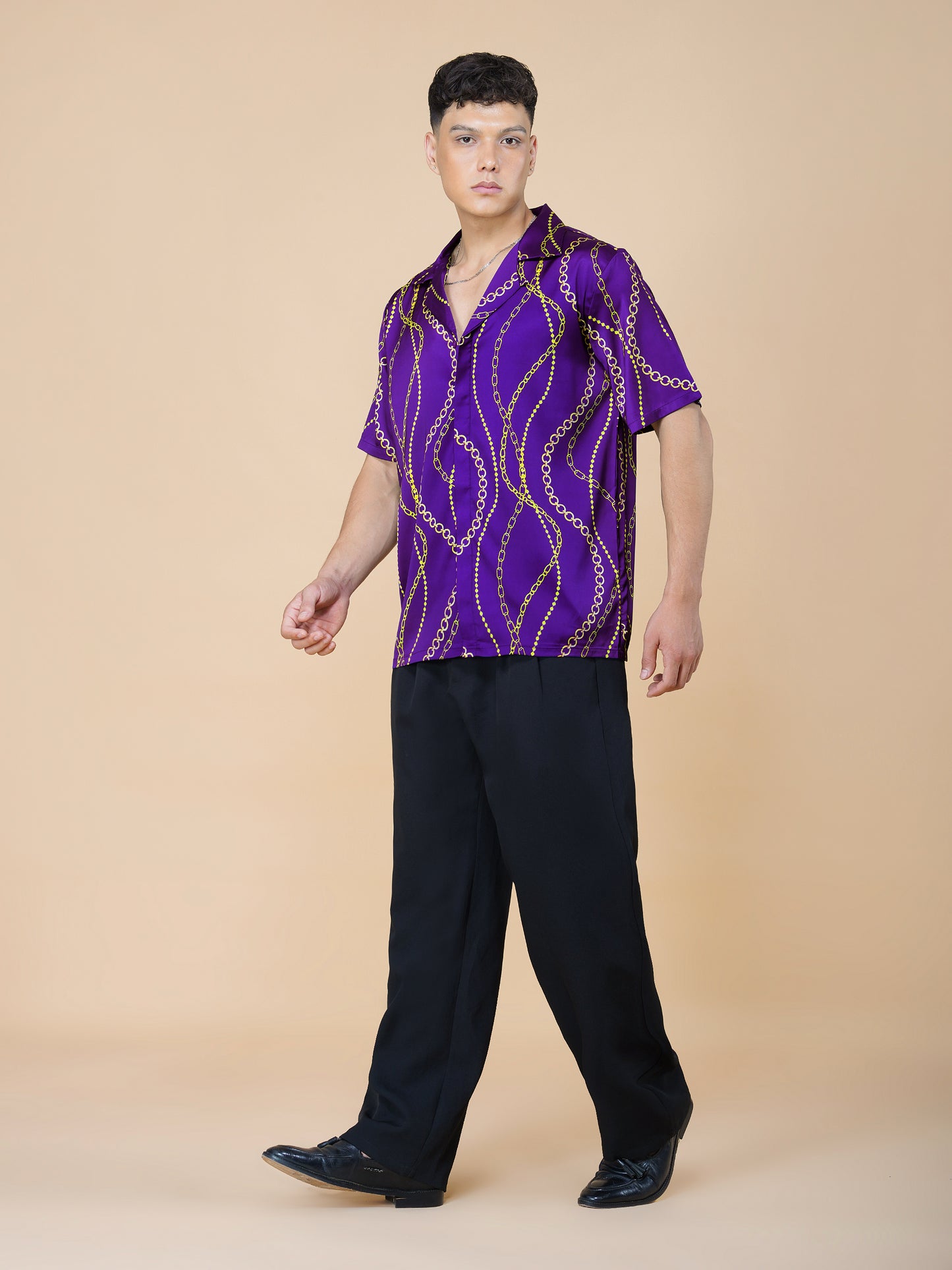GOLDEN REIGN – Premium Soft Satin Shirt