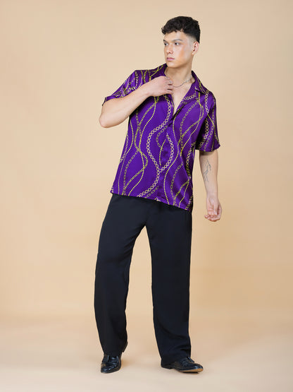 Golden Reign - Premium Soft Satin Shirt