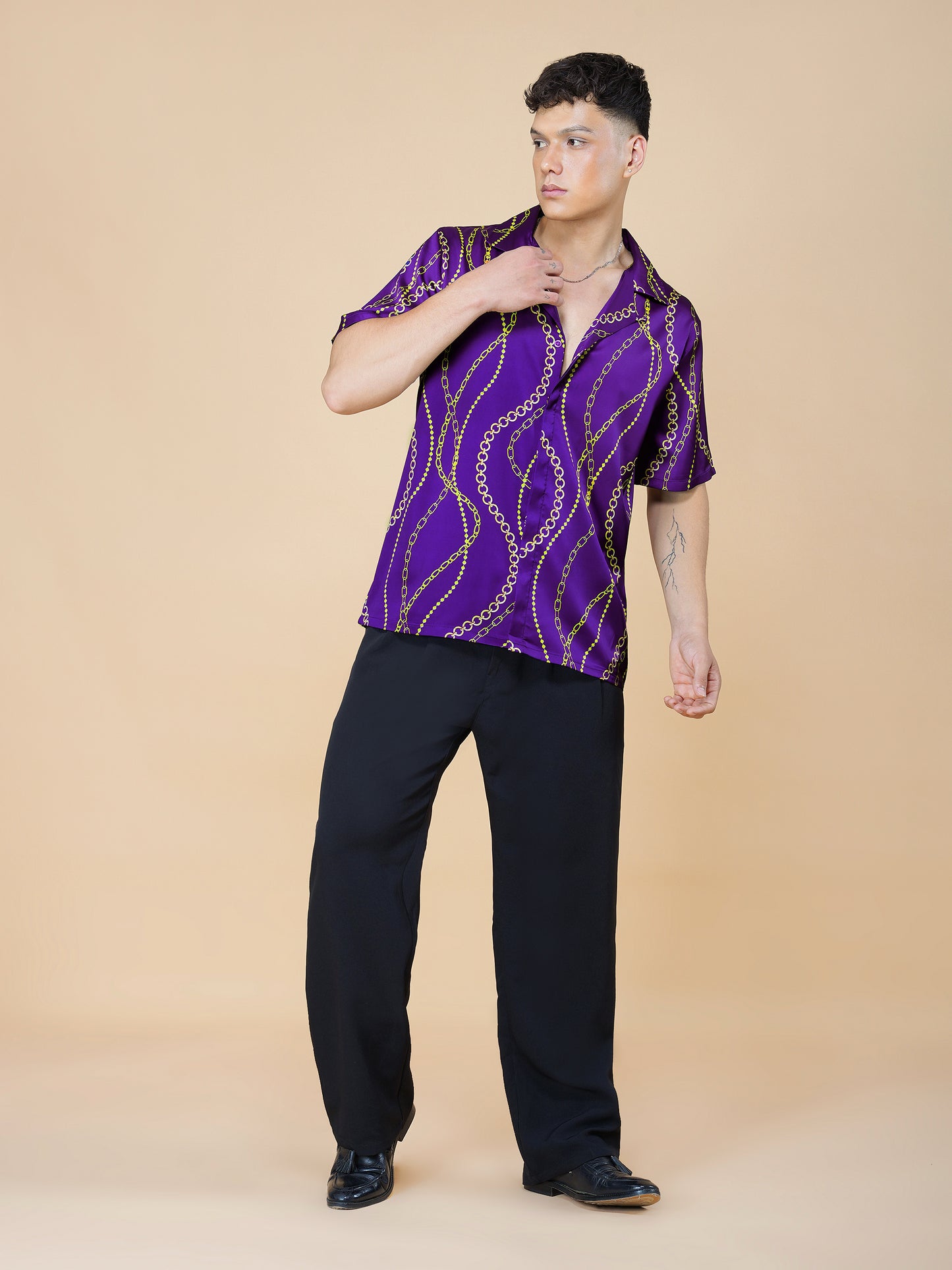 GOLDEN REIGN – Premium Soft Satin Shirt