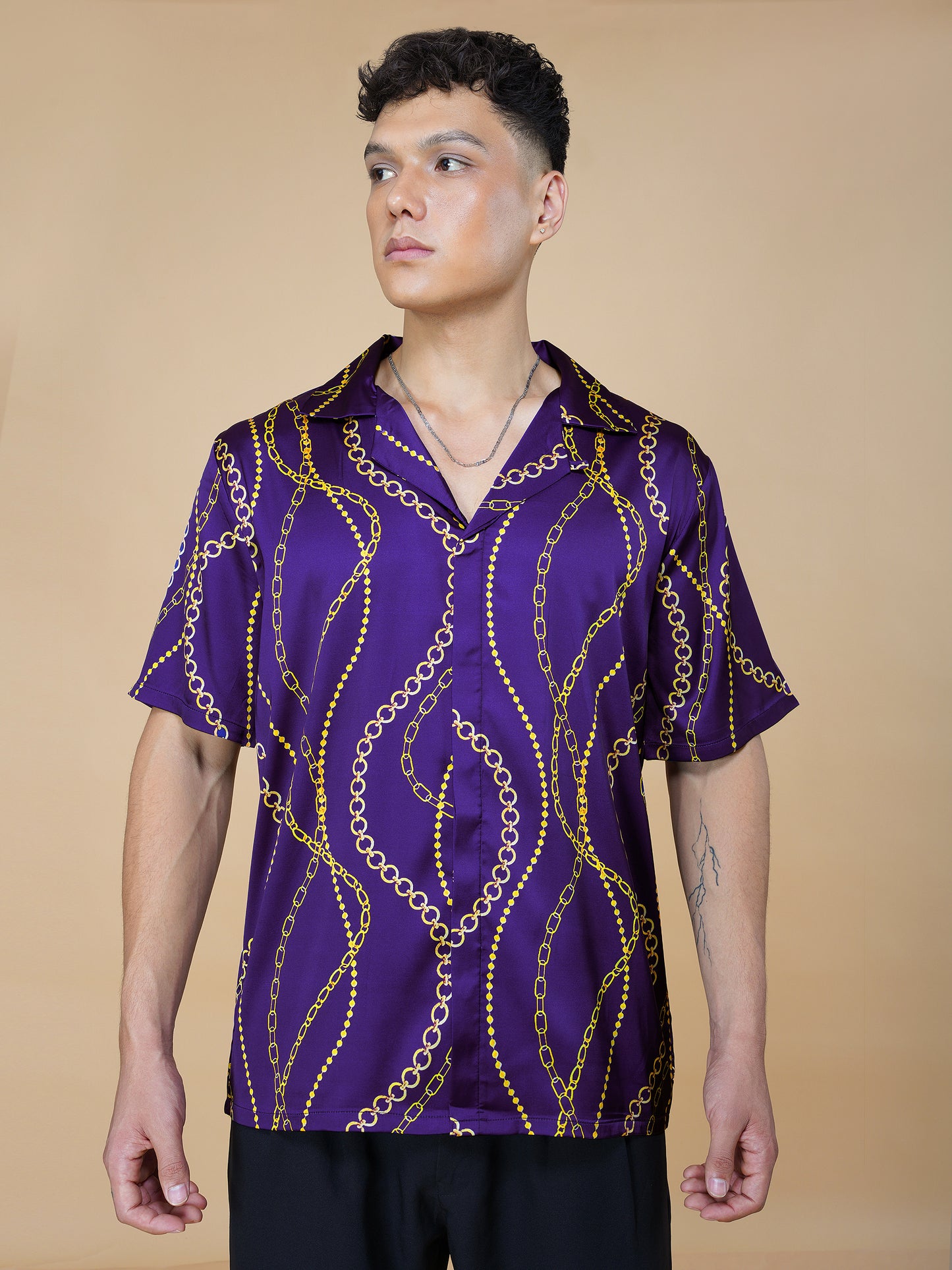 GOLDEN REIGN – Premium Soft Satin Shirt