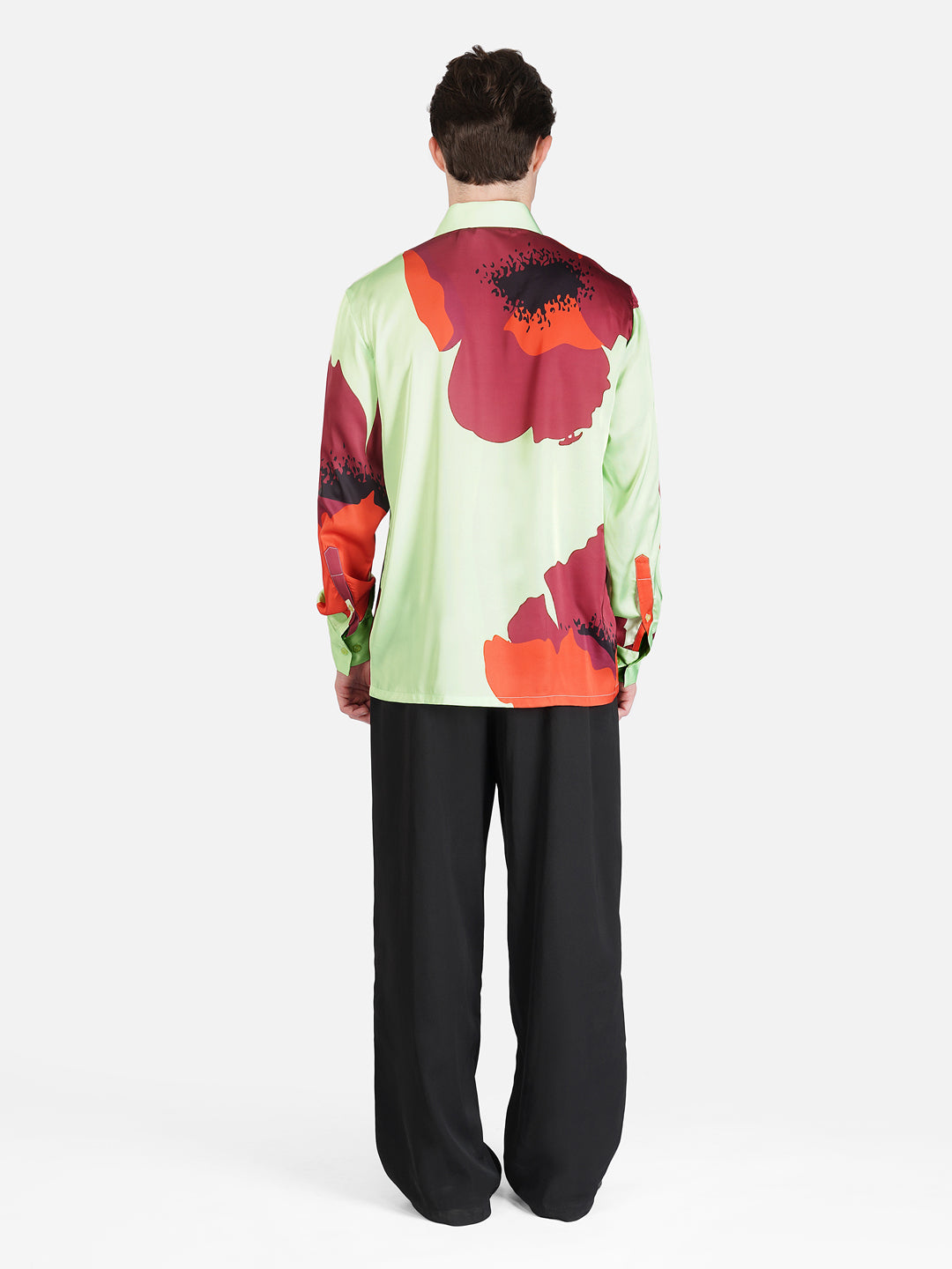 Blossoms Blaze - Premium Soft Satin Shirt