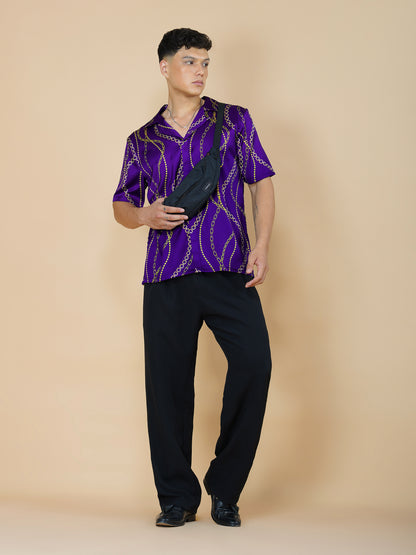 Golden Reign - Premium Soft Satin Shirt