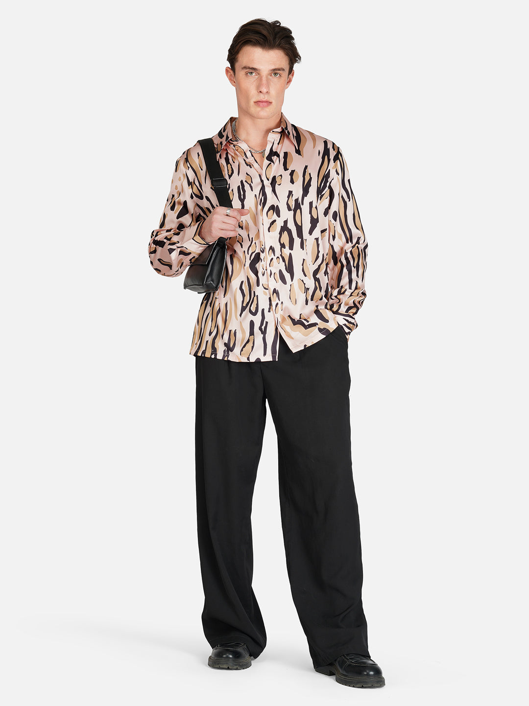 WILD SURGE  – Premium Soft Satin Party Shirt